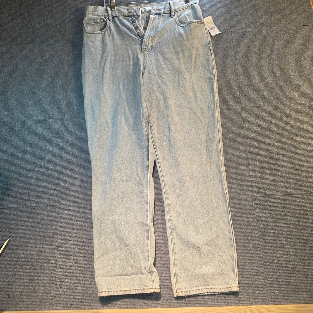PacSun High Rise Straight Jeans Women 29 Superb Blue NWT Button Fly Light Wash